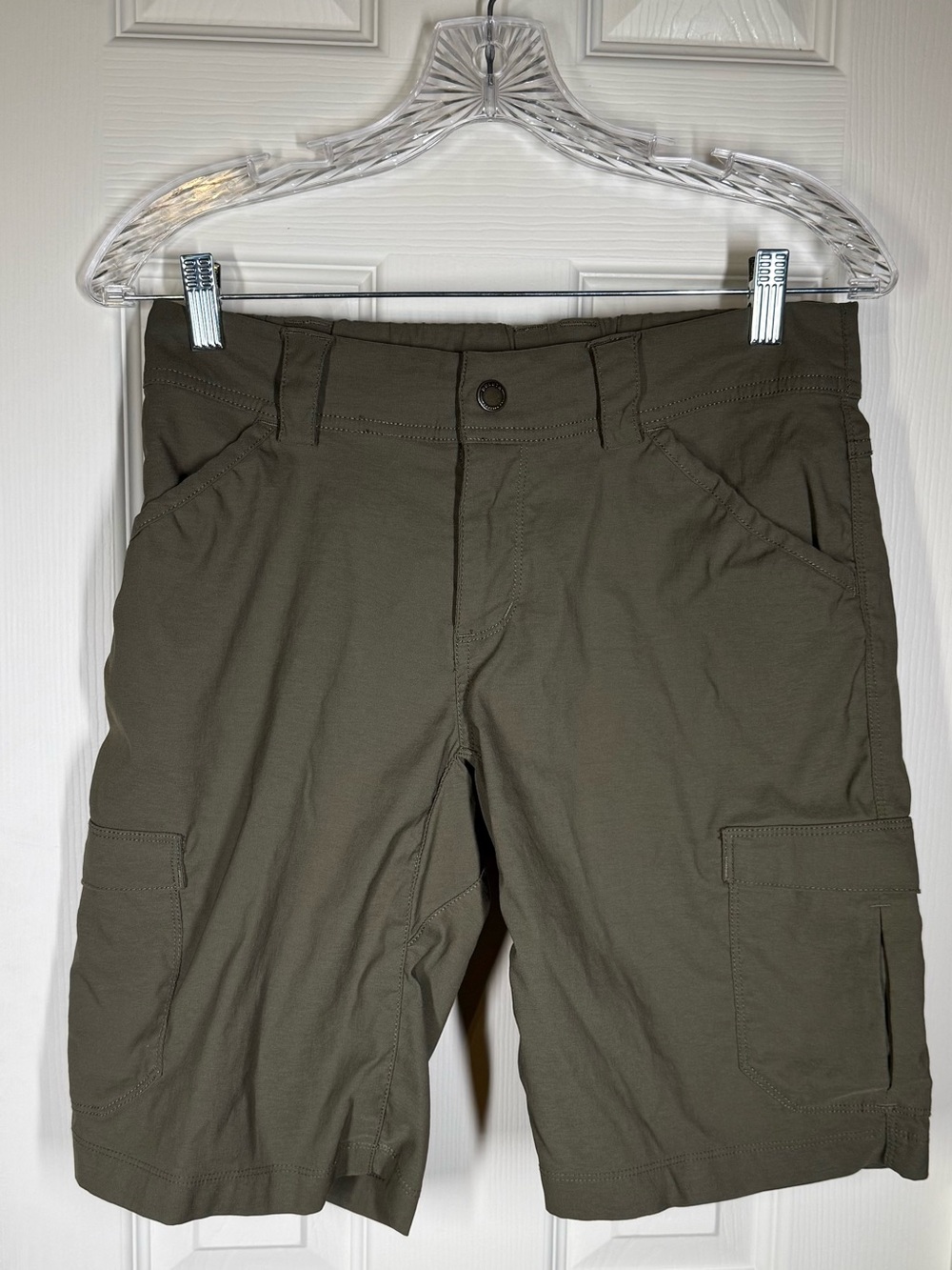 Duluth Trading Olive Active Shorts - Military Green